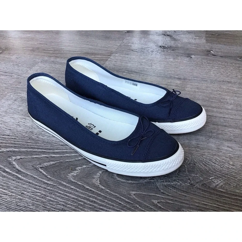 Converse Chuck Taylor All Star Dainty Ballerina Womens Size 10 Flats Navy A16213